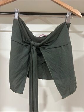 Edikted tie front tube top